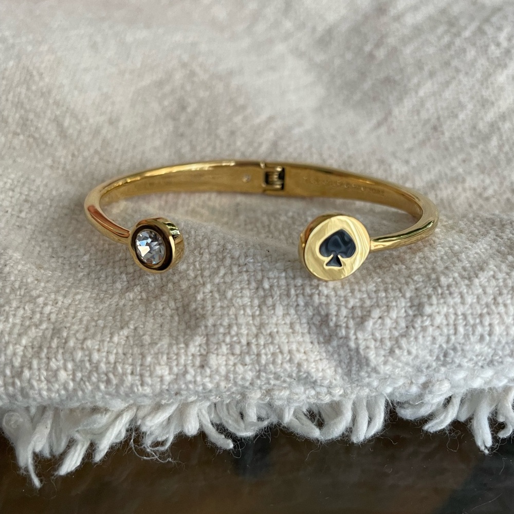 kate spade Gold Open Design Bracelet with Gemstone Accents